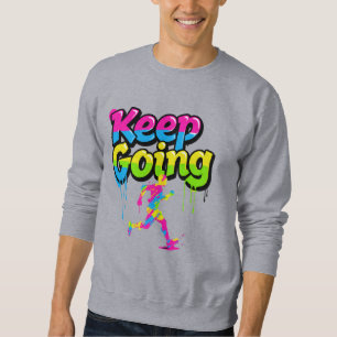 Motivierendes Graffiti-Kunst-Sweatshirt 'Weiter Ma Sweatshirt
