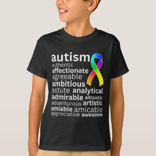 Motivierendes Grafik-Inspirationswort Autismus T-Shirt