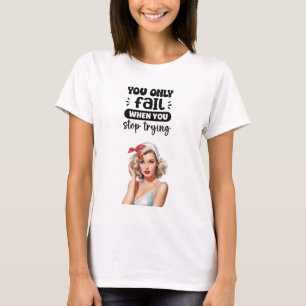 Motivierendes Grafik-T-Shirt Inspirierendes Shirt