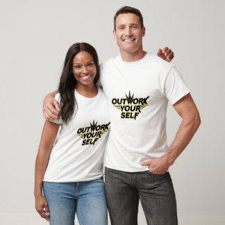 Motivierendes Gym-T-Shirt "Outwork Yourself" T-Shirt