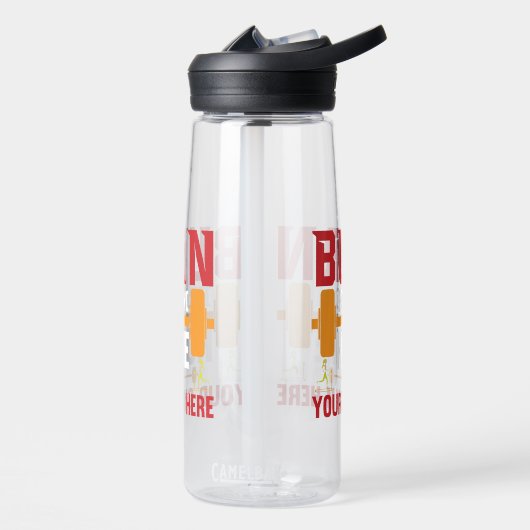Motivierendes Heimtraining Trinkflasche (Links)