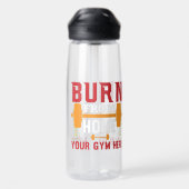 Motivierendes Heimtraining Trinkflasche (Rückseite)