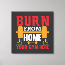 Motivierendes Heimtraining Workout Leinwanddruck