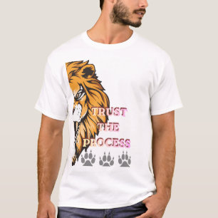 Motivierendes Löwen-Grafik für T-Shirts