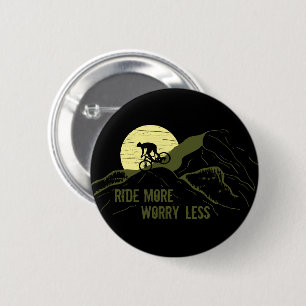 Motivierendes Mountainbike-Zitat - Lustiges Radfah Button