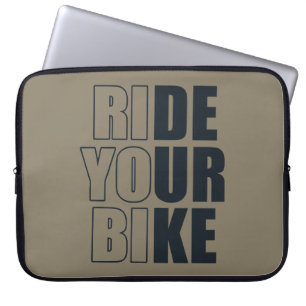 Motivierendes Mountainbike-Zitat - Lustiges Radfah Laptopschutzhülle