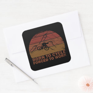 Motivierendes Mountainbike-Zitat - Lustiges Radfah Quadratischer Aufkleber