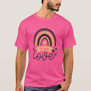 Motivierendes positives Zitat Bestätigung Regenbog T-Shirt