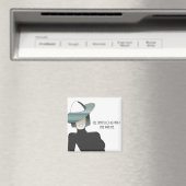 Motivierendes Scheidungsziffer Art Deco Lady Magne Magnet (In Situ (Geschirrspüler))