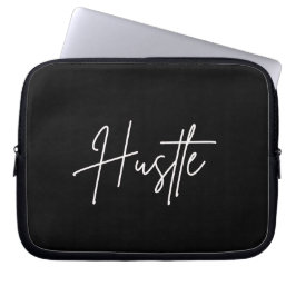 Motivierendes Schwarz-Weiß-Laptop-Case Laptopschutzhülle