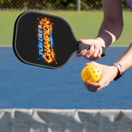 Motivierendes Sportzitat-Design Pickleball Schläger