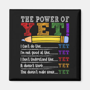 Motivierendes T-Shirt für Lehrerinnen mit Wachstum Magnet