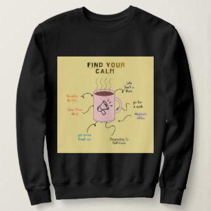 Motivierendes Text-Wrap-Design Sweatshirt