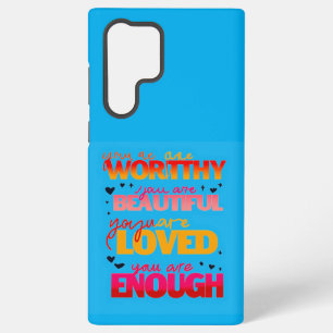 Motivierendes Typografiedesign Samsung Galaxy Hülle