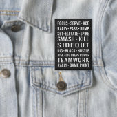 Motivierendes Volleyball Button (Insitu)