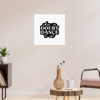 Motivierendes Wandkunstposter Poster