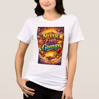 Motivierendes weißes T-Shirt Tri-Blend Shirt