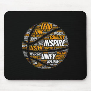 Motivierendes Zitat Basketball inspirierende Worte Mousepad