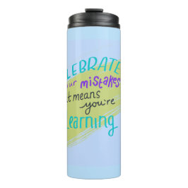 Motivierendes Zitat blaues Thermotumbler Thermosbecher