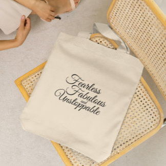 Motivierendes Zitat, Geschenk für eine starke Frau Tragetasche