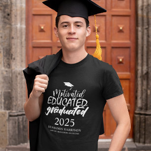 motiviert gebildet ABSCHLUSS T-Shirt