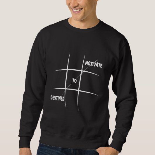 motiviert sweatshirt (Vorderseite)