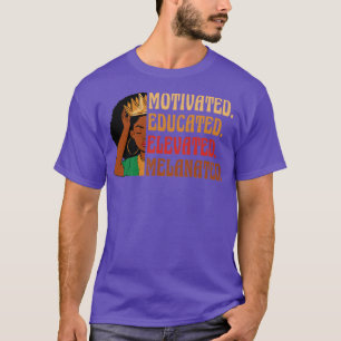 Motivierte ausgebildete, hochgehobene Melanated Bl T-Shirt