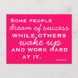 Motivierte und Inspirierte Postkarte