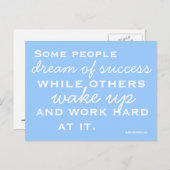 Motivierte und Inspirierte Postkarte (Vorne/Hinten)