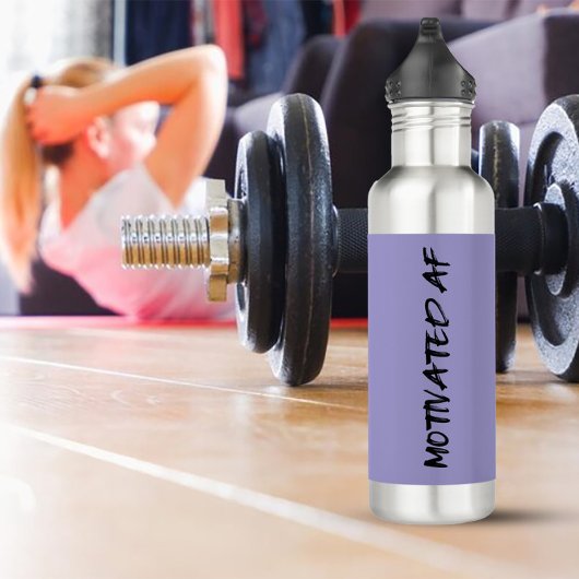 Motivierter AF-Training Edelstahlflasche