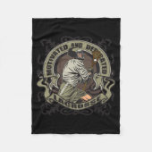 Motivierter Lacrosse Fleecedecke (Vorderseite)