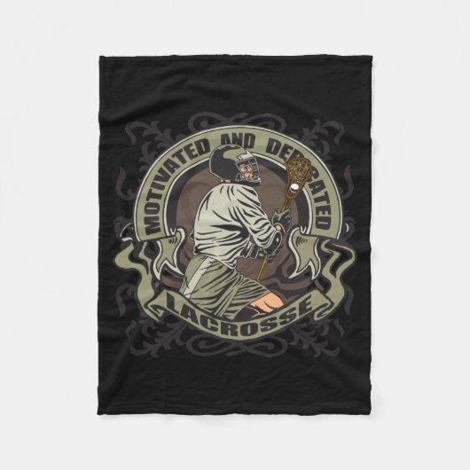 Motivierter Lacrosse Fleecedecke (Vorderseite)