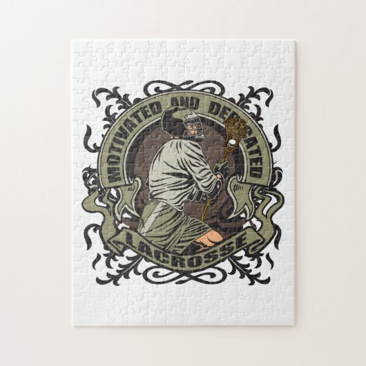 Motivierter Lacrosse Puzzle (Vertikal)