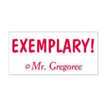 Motivierung von "EXEMPLARY"! Briefmarke zu Gummi