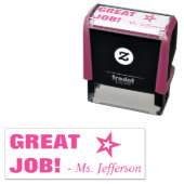 Motivierung von "GROSSER JOB!" Erzieherin Rubber B Permastempel (Beispiel)