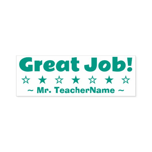 Motivierung von "Großer Job!" Instructor Rubber Br Permastempel (Design)