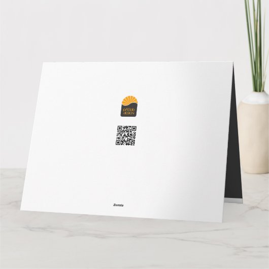 Motivo navideño azul con dorado árbol de navidad karte (Rückseite)