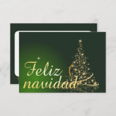 Motivo navideño verde con arbol de navidad (Vorne/Hinten)