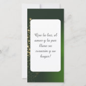 Motivo navideño verde con arbol de navidad (Rückseite)