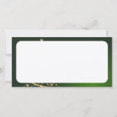 Motivo navideño verde con arbol de navidad dankeskarte (Rückseite)