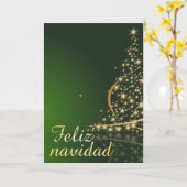 Motivo navideño verde con arbol de navidad. karte (Gelbe Blume)