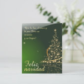 Motivo navideño verde con arbol de navidad V2,0 (Stehend Vorderseite)