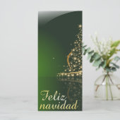 Motivo navideño verde con arbol de navidad V2,0 (Stehend Vorderseite)