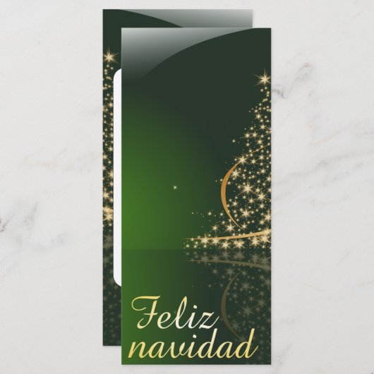 Motivo navideño verde con arbol de navidad V2,0 (Vorne/Hinten)