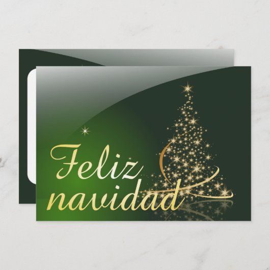 Motivo navideño verde con arbol de navidad V2,0 (Vorne/Hinten)