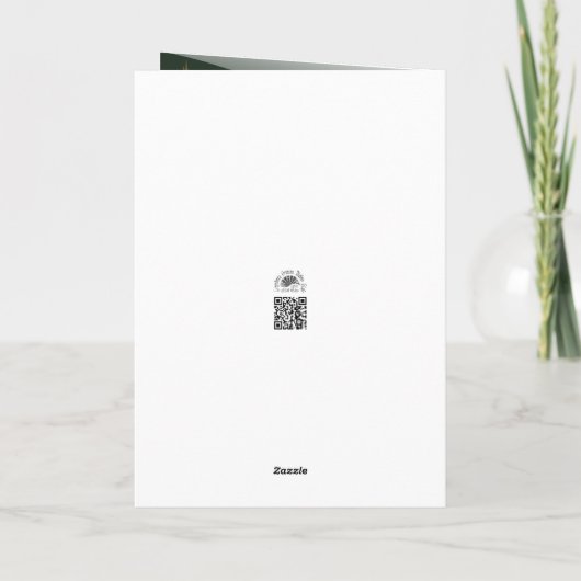 Motivo navideño verde con arbol de navidad. V2,0 Karte (Rückseite)