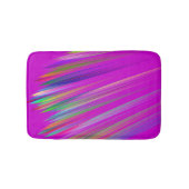 Motley abstract stripes on fuchsia color badematte (Vorderseite)