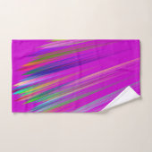 Motley abstract stripes on fuchsia color badhandtuch set (Handtuch)
