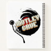 Mötley Crüe Vinyl Vintage Ästhetik Notizblock (Rückseite)