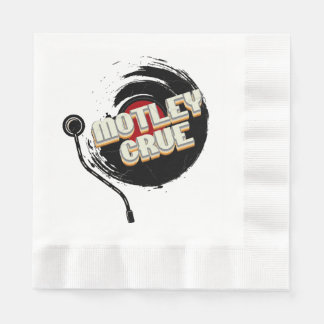 Mötley Crüe Vinyl Vintage Ästhetik Serviette